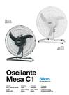 Ventilador oscilante de mesa bivolt 50cm pp at preto 140w