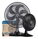 Ventilador Oscilante De Mesa Ventisol Turbo 6 Pás 50cm Preto