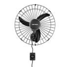 Ventilador Oscilante de Parede Ventisol 50cm 200w Bivolt cor:preto