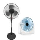 Ventilador Pedestal Torre 45w 127v com Ventilador de Mesa Portátil Recarregável 5W Ventilador Pedestal Torre 45w 127v com Ventilador de Mesa Portátil Recarregável 5W