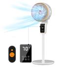 Ventilador permanente Feculs, controle remoto oficial, temporizador de 3 velocidades e 12 horas