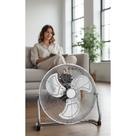 Ventilador Piso 43cm Turbo Oscilação Potente Prata