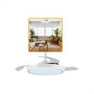 Ventilador Plafon 30w Breeze Retrátil Multicor Com Controle