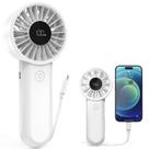 Ventilador portátil AMACOOL recarregável de 5 velocidades 12h Runtime White