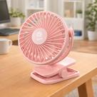 Ventilador Portátil Clip para Mesa Recarregável 3 Velocidades Silencioso Compacto