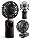 Ventilador portátil ColdSky Portable 3 em 1 com bateria de 4000mAh preta