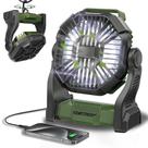 Ventilador portátil CONBOLA recarregável 25400mAh com lanterna LED