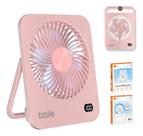 Ventilador Portátil De Mesa Usb Recarregável Giratório 180