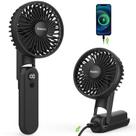 Ventilador portátil EasyAcc recarregável de 5 velocidades Quiet com display