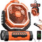 Ventilador portátil lollyes 20000mAh de 4 velocidades com luz e gancho