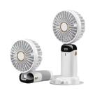 Ventilador Portátil Mini USB Recarregável De Mão Com 5 Velocidades, Dobrável, Para Pendurar No