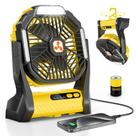 Ventilador portátil ONLYNEW Lanterna LED recarregável de 20000mAh