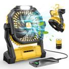 Ventilador portátil ONLYNEW PF1 recarregável 20000mAh com lanterna LED
