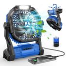 Ventilador portátil ONLYNEW Recarregável de 20000mAh com lanterna LED