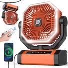 Ventilador portátil Orteen Battery 9 polegadas 10000mAh 30h com controle remoto