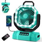 Ventilador portátil para camping Odoland com lanterna LED 20000mAh Ventilador portátil para camping Odoland com lanterna LED 20000mAh