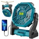 Ventilador portátil para camping TDLOL con batería recargable y giro de 270
