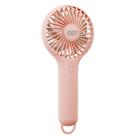 Ventilador portátil QQT Mini de 3 velocidades USB recarregável rosa