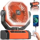 Ventilador Portátil Recarregável Orteen - 9 Polegadas - Bateria 20000mAh