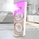Ventilador Portátil Usb Torre Duplo Mesa Led Potente