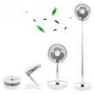 Ventilador Recarregável USB Dobrável, Controle Remoto, 4 Níveis