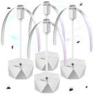 Ventilador repelente de moscas PIMAG Fly Ventiladores para mesas, pacote com 4 unidades, prata