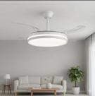 Ventilador retrátil com LED moderno perfeito para decorar e iluminar.