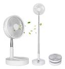 Ventilador Retrátil Portátil Silencioso Dobrável USB Preto Recarregável Ventilador Retrátil Portátil Silencioso Dobrável USB Preto Recarregável