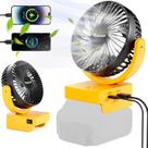 Ventilador sem fio para canteiro de obras compatível com Rozlchar DeWalt 18V 20V