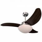 Ventilador Solano Aço Escovado 110V 3 Pás Brancas