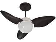 Ventilador teto aliseu smart preto controle parede