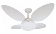 Ventilador Teto Branco 4 Pás Sala Quarto Silencioso 220v