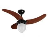 Ventilador Teto Buzios Max Preto Pas Mogno Tron 127V