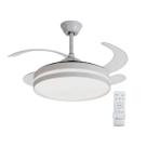 Ventilador Teto Isis 130W 127v/220v Branco Potente Silencioso 3 Cores Controle Remoto