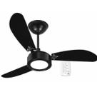 Ventilador Teto Led 3 Pas Ventidelta New Ligth 127V Preto