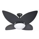 Ventilador Teto Lótus 1025 Preto 4 Pás+Controle Remoto 110v