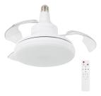 Ventilador Teto Retratil Led 40cm Com Controle Branco Aliseu
