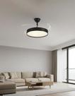 Ventilador Teto Retrátil LED CCT Controle Remoto Bivolt 3 Cores Luz 3000K 4000K 6000K Silencioso Moderno Sala Quarto Escritório Ambiente Luxo