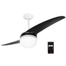 Ventilador Teto Spirit 202 127V Silencioso 2 Pás Black Piano Com Controle Remoto