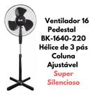 Ventilador tipo pedestal 220v 45w - preto - BAK Ventilador tipo pedestal 220v 45w - preto - BAK