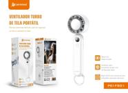 Ventilador Turbo Portátil Peining PEI-FS01 Recarregável Dobrável e Silencioso Ventilador Turbo Portátil Peining PEI-FS01 Recarregável Dobrável e Silencioso