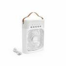 Ventilador Umidificador de Mesa Recarregável com LED e Timer Refresco Instantâneo