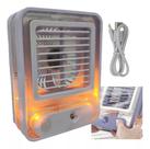 Ventilador Umidificador Mesa Touch Led 3 Velocidades Silencioso Portátil refrigerador de ar pessoal