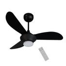 Ventilador Ventisol Mistral Inverter Led Preto 130w Bivolt