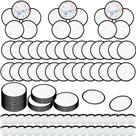 Ventiladores de disco voador dobráveis V-chen 50PCS de 25 cm com bolsas