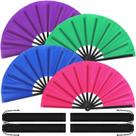 Ventiladores de mão Blulu, estilo clássico, cor clássica, 33 cm, 4 unidades