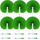 Ventiladores de mão dobráveis de papel decorativo Bestage Grass Green x20 Ventiladores de mão dobráveis de papel decorativo Bestage Grass Green x20