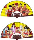 Ventiladores dobráveis, 2 peças de pano para ventiladores portáteis Anime Slams Dunks