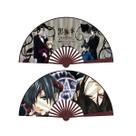 Ventiladores dobráveis Anime Blacks Butlers Handheld Cloth/Bamboo 10