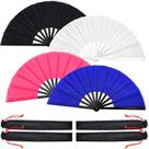Ventiladores dobráveis Blulu Classic Style para dança em linha, 33 cm, 4 unidades